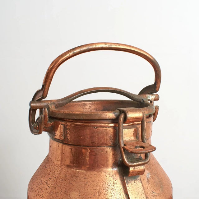 Antique French Copper Milk Churn, 1950s For Sale - Image 4 of 6