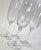 Glass Crystal Champagne Flutes- Set of Four For Sale - Image 7 of 11