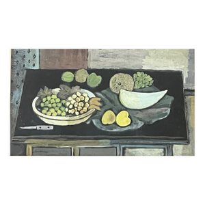 Cubist Still Life Gouache by Reid Fancher, 1947