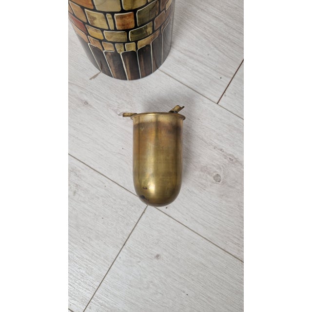 Wood Vintage Tower-Shaped Floor Ashtray by Aldo Tura, 1950s For Sale - Image 7 of 16
