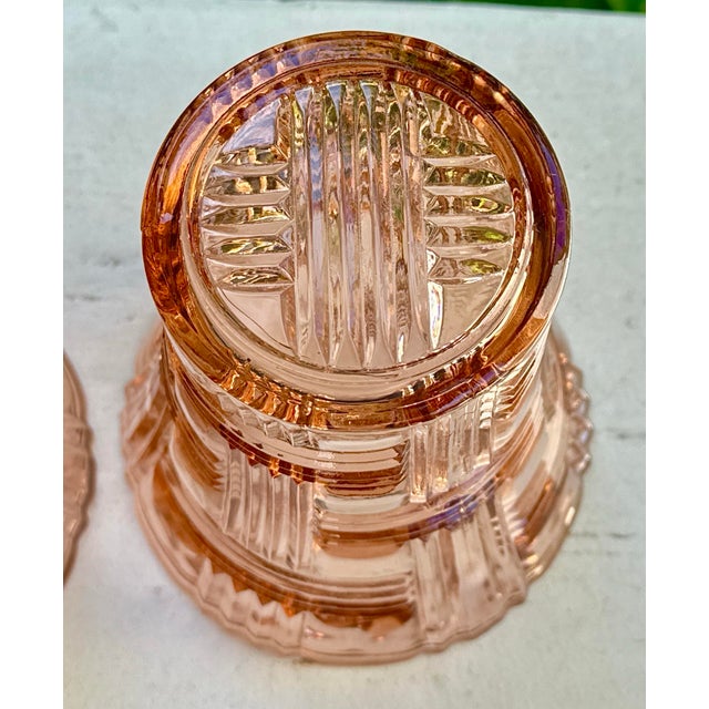 Pink Anchor Hocking Glass Vases - A Pair For Sale In New York - Image 6 of 7