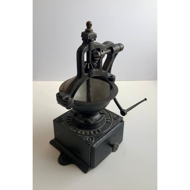 Black Antique, 19th C. Peugeot Frères Brevetés French Coffee Grinder Table Sculpture, c.1895 For Sale - Image 8 of 13