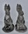 Gray Composition Stone Garden Rabbit Sculptures With Weathered Patina, Pair For Sale - Image 8 of 14