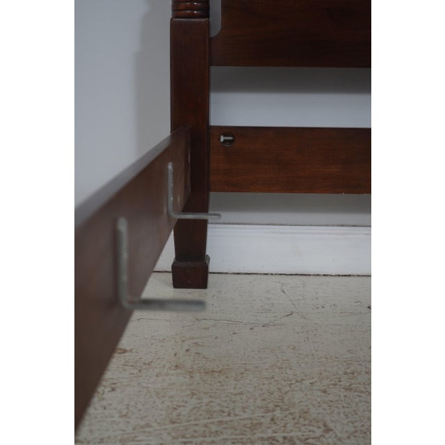 Henredon Mahogany King Size Poster Bed For Sale - Image 16 of 18