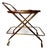 Trolley in Wood, Brass and Glass Shelves attributed to Cesare Lacca for Cassina by Cesare Lacca, 1950s For Sale