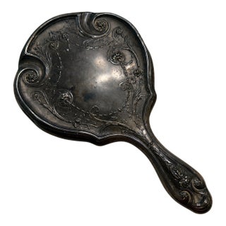 R. Wallace & Sons Art Nouveau Sterling Silver Hand Mirror, Circa 1900 For Sale