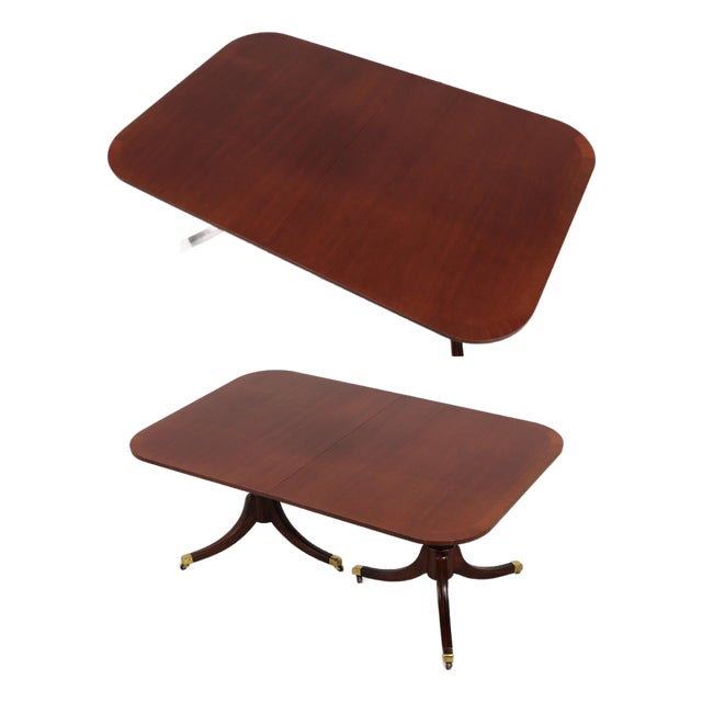 Drexel Regency Style Mahogany Dining Table For Sale