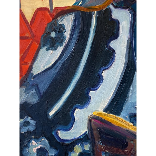 Vintage Imagist 1970s Self Portrait Molly Schiff For Sale - Image 4 of 4