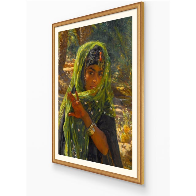 Atelier Aria Lumae Etienne Dinet 1901 Orientalist North African Bedouin Girl Fine Art Gallery Board Print 30 X 40 For Sale - Image 10 of 17