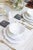VIETRI Incanto Stone White Stripe Four-Piece Dinnerware Set, Service for One For Sale - Image 9 of 12