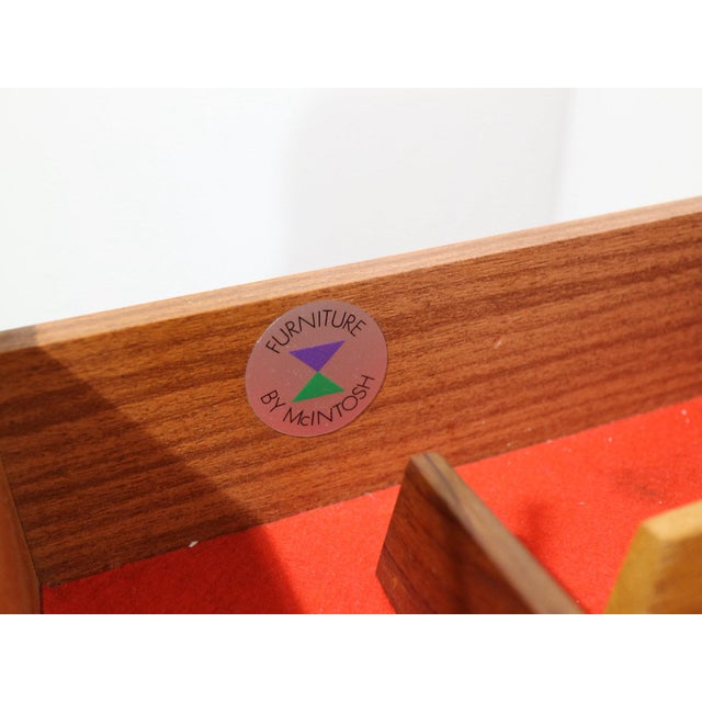 Brown Mid Century Modern Vintage Teak Credenza Sideboard by McIntosh Danish Style For Sale - Image 8 of 15