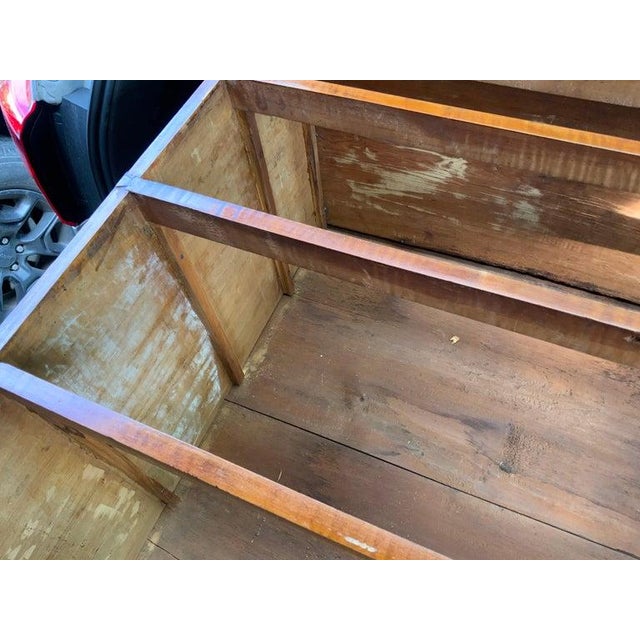 Wood Late 18th Century Flat Top Curly Maple Highboy For Sale - Image 7 of 16