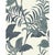 Large Scale, Tropical Birds Wallpaper by Paule Marrot in Gray and Off-White For Sale