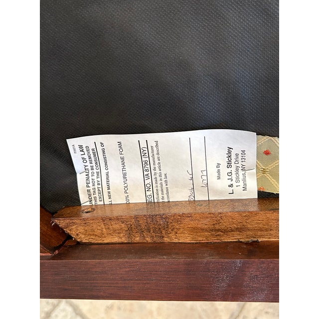 2000 - 2009 Chippendale Banded Mahogany Dining Table and Chairs For Sale - Image 5 of 8