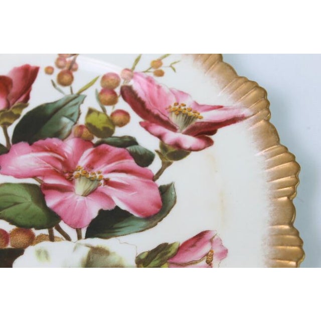 Antique George Jones Crescent Hand Painted Fine China Lunch Salad Dessert Plates Set of 6 For Sale - Image 10 of 11
