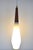White Scandinavian Opaline Glass Pendant Lamp, 1960s For Sale - Image 8 of 13