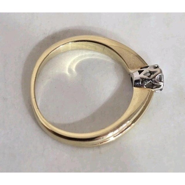 18ct Yellow Gold Diamond Solitaire Ring, 1994 For Sale - Image 11 of 12