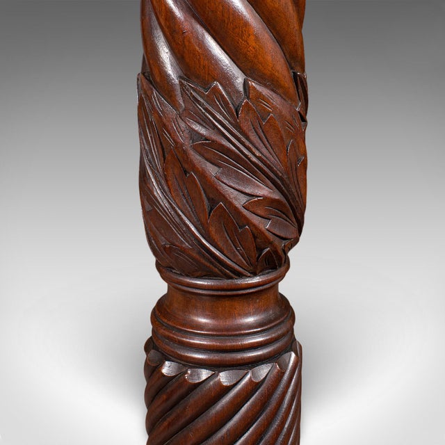 Pair of Large Antique Torchiere, English, Country House, Bust Stands, Victorian For Sale - Image 10 of 12