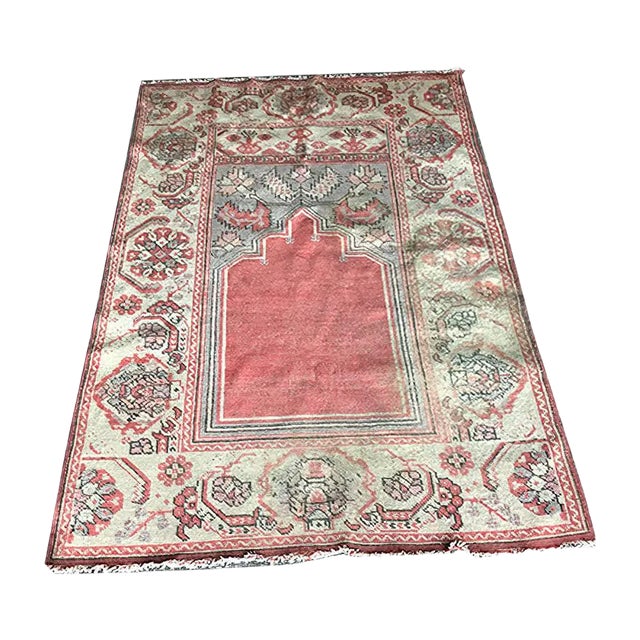 Vintage Turkish Prayer Kilim Rug, 1930s For Sale
