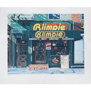 Charles Ford, Blimpie, America's Best Dressed Sandwich Pop Art Photo Realist Silkscreen Litho, 1989 For Sale