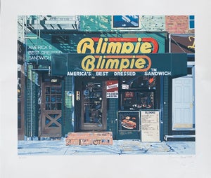 Charles Ford, Blimpie, America's Best Dressed Sandwich Pop Art Photo Realist Silkscreen Litho, 1989