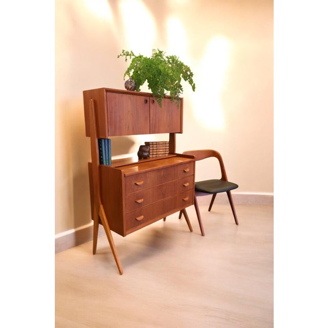 Glass Vintage Danish Dressing Table in Teak from Ørum Møbelfabrik, 1960s For Sale - Image 7 of 18
