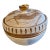 Fratelli Fanciullacci White and Gold Lidded Bowl For Sale