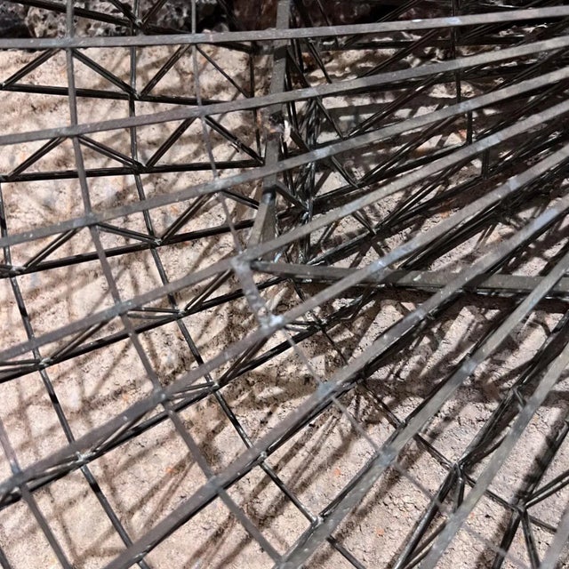 Metal 1970s Abstract Grid Wall Sculpture Bronze For Sale - Image 7 of 10