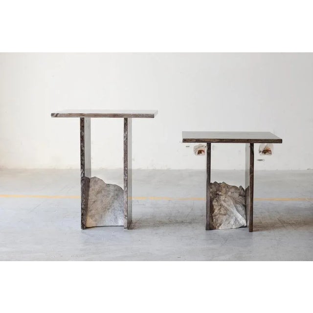 Stone SSt013-2 Side Table by Stone Stackers For Sale - Image 7 of 9