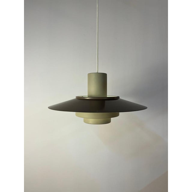 Falcon Pendant Lamp in Brown by Andreas Hansen for Fog & Mørup For Sale - Image 5 of 11