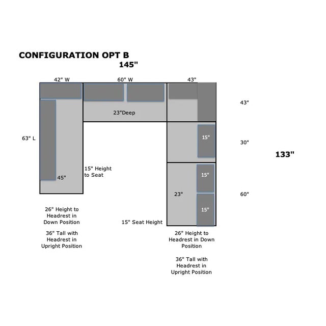 Nicoletti Italian Soft Grey Leather Sectional "Amalfi" 2011 For Sale - Image 15 of 15