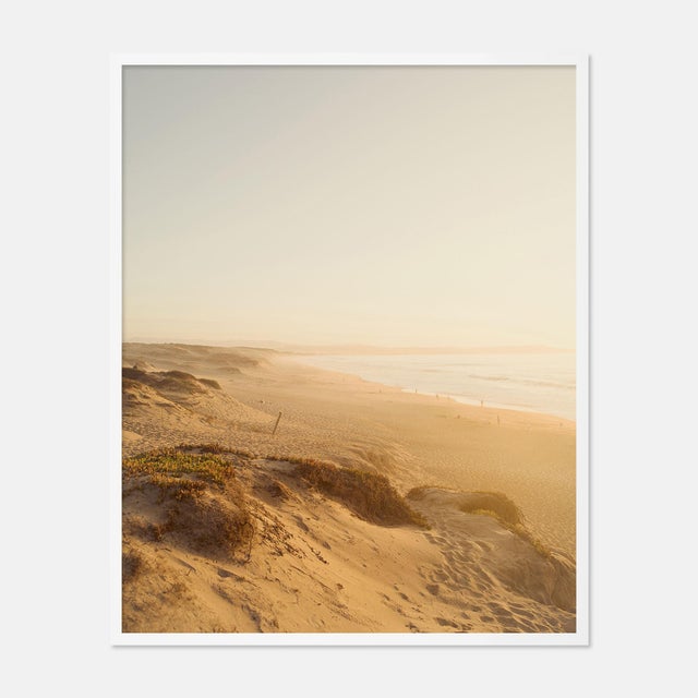 Contemporary Dunes by Christine Flynn in White Framed Paper, Small Art Print For Sale - Image 3 of 3