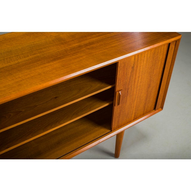 1960s Teak Sideboard attributed to Svend Aage Larsen for Faarup Furniture Factory, Denmark, 1960s For Sale - Image 5 of 17