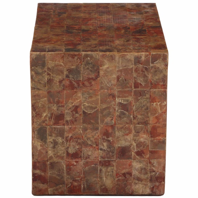 2000 - 2009 A Mica Covered Waterfall Coffee Table in the Manner of Jean-Michel Frank. Contemporary. For Sale - Image 5 of 7