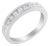 18K White Gold Round-Cut Diamond Ring (1/2 cttw, H-I Color, SI2-I1 Clarity) For Sale