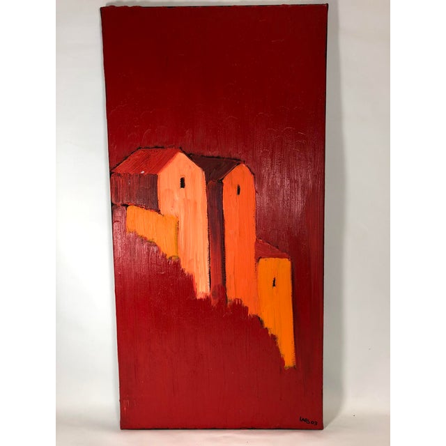 Lars Pfeiffer, Red Houses Triptych, 2003, Oil on Canvas, Set of 3 For Sale - Image 10 of 15