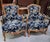 Louis XV Bergère Armchairs with Japonisme Tapestry, Set of 2 For Sale - Image 4 of 5