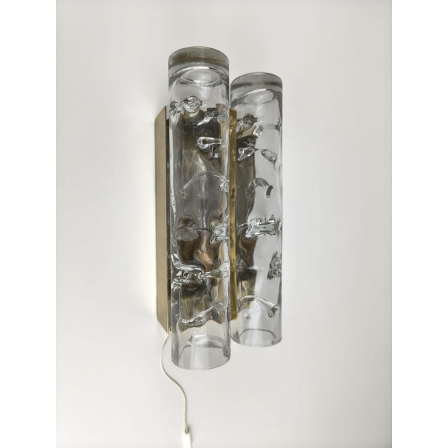Ice Glass Wall Lights from Doria Leuchten, Germany, 1970s, Set of 2 For Sale - Image 14 of 18