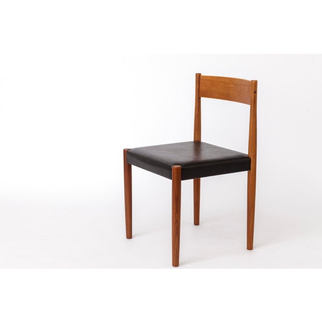 Vintage Teak Dining Chair by Poul M. Volther for Frem Røjle, 1960s For Sale - Image 3 of 10