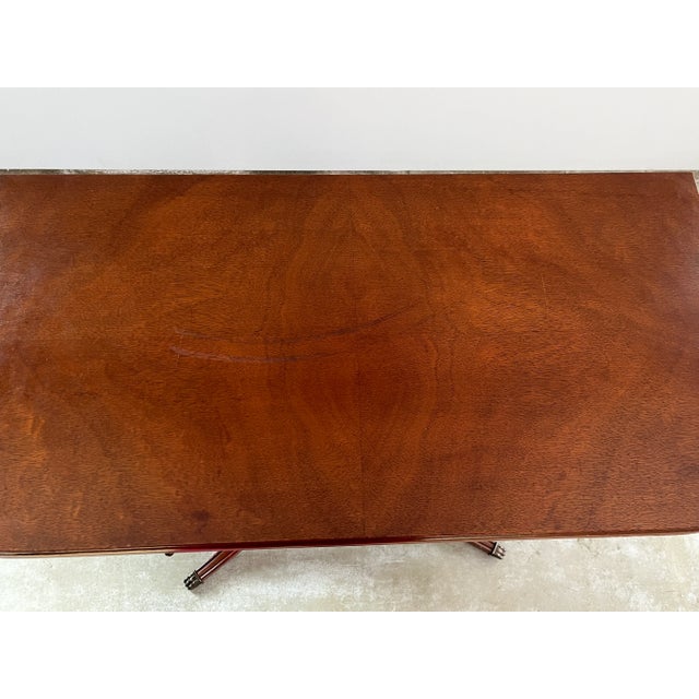 Late 19th Century C. 19th Century Antique English Lyre Game Table For Sale - Image 5 of 11