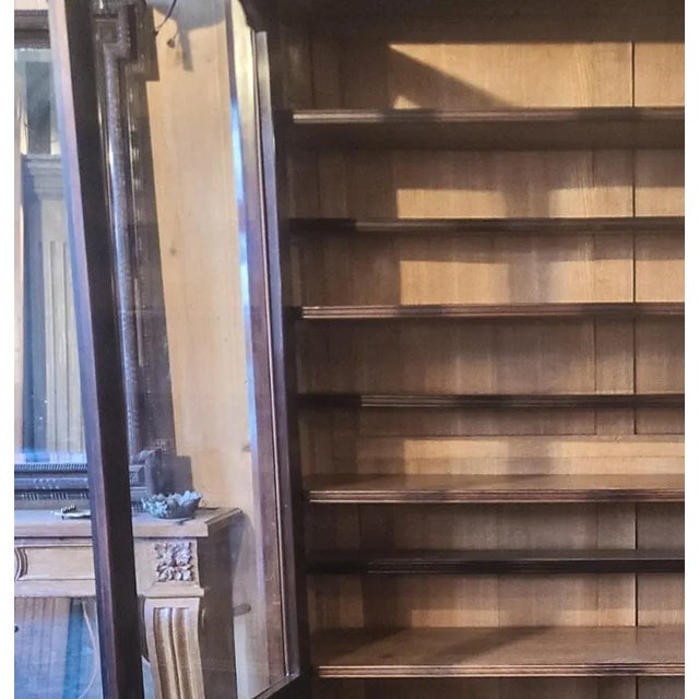 Large Walnut Veneer & Oak Cabinet For Sale - Image 12 of 16