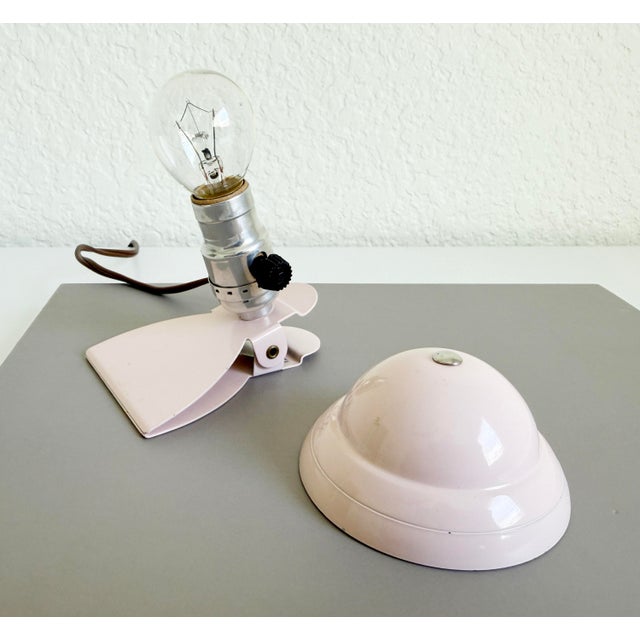 1950s Pink Mini Clip Light For Sale In Sacramento - Image 6 of 7