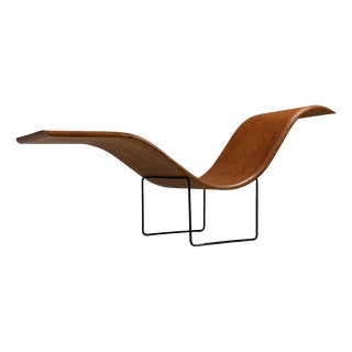 Mid-Century Modern Stack-Laminated Lounge Chair by Tiller Lesser, Germany, 1990s For Sale