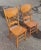 Mid 20th Century Mid 20th Century Vintage Solid Wood Carved Pressed Back Dining Chairs, Set of 2 For Sale - Image 5 of 8