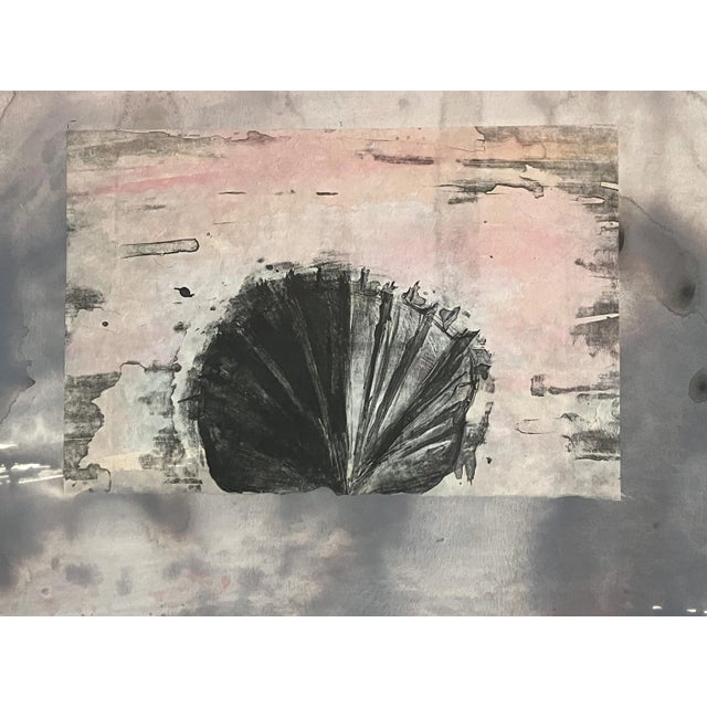 Artist: Kenjilo Nanao – Japanese/American (1929-2013) Title: Untitled – Watercolor with collage Date: 1989 Medium:...