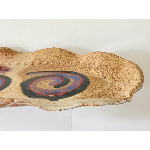 70’s California Studio Pottery Tray For Sale In Palm Springs - Image 6 of 12