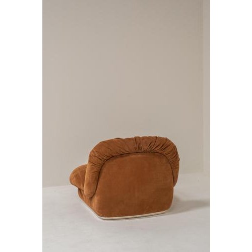 Animal Skin Jumbo Lounge Chairs attributed to Alberto Rosselli for Saporiti Italia, Italy, 1970s, Set of 2 For Sale - Image 7 of 16