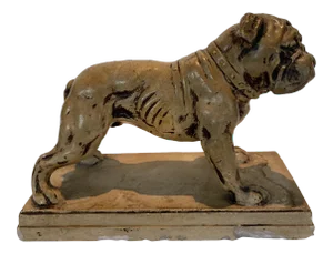 Ceramic Bulldog Statue or Bookend Made in Japan