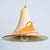 Cone Beige Orange Ceramic Pendant Light, 1970 For Sale - Image 4 of 15