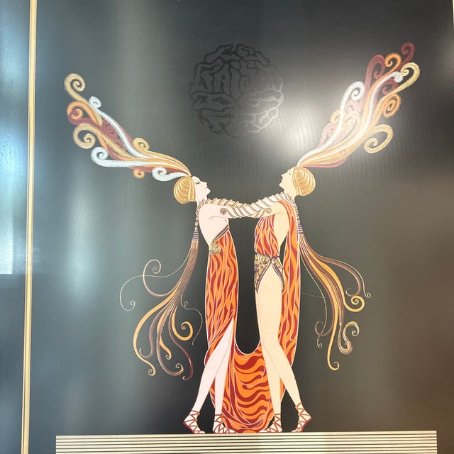 Large vintage Erte poster “Kiss of Fire”